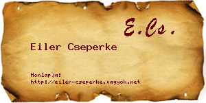 Eiler Cseperke névjegykártya